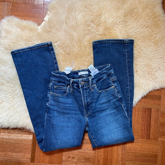 NEW Good American Good Legs Crop Mini Boot Jean GLCMB731T - Picture 2 of 9
